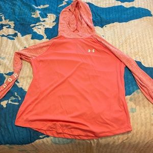Two pink workout shirts size L